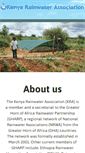 Mobile Screenshot of kenyarainwater.org