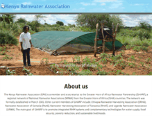 Tablet Screenshot of kenyarainwater.org